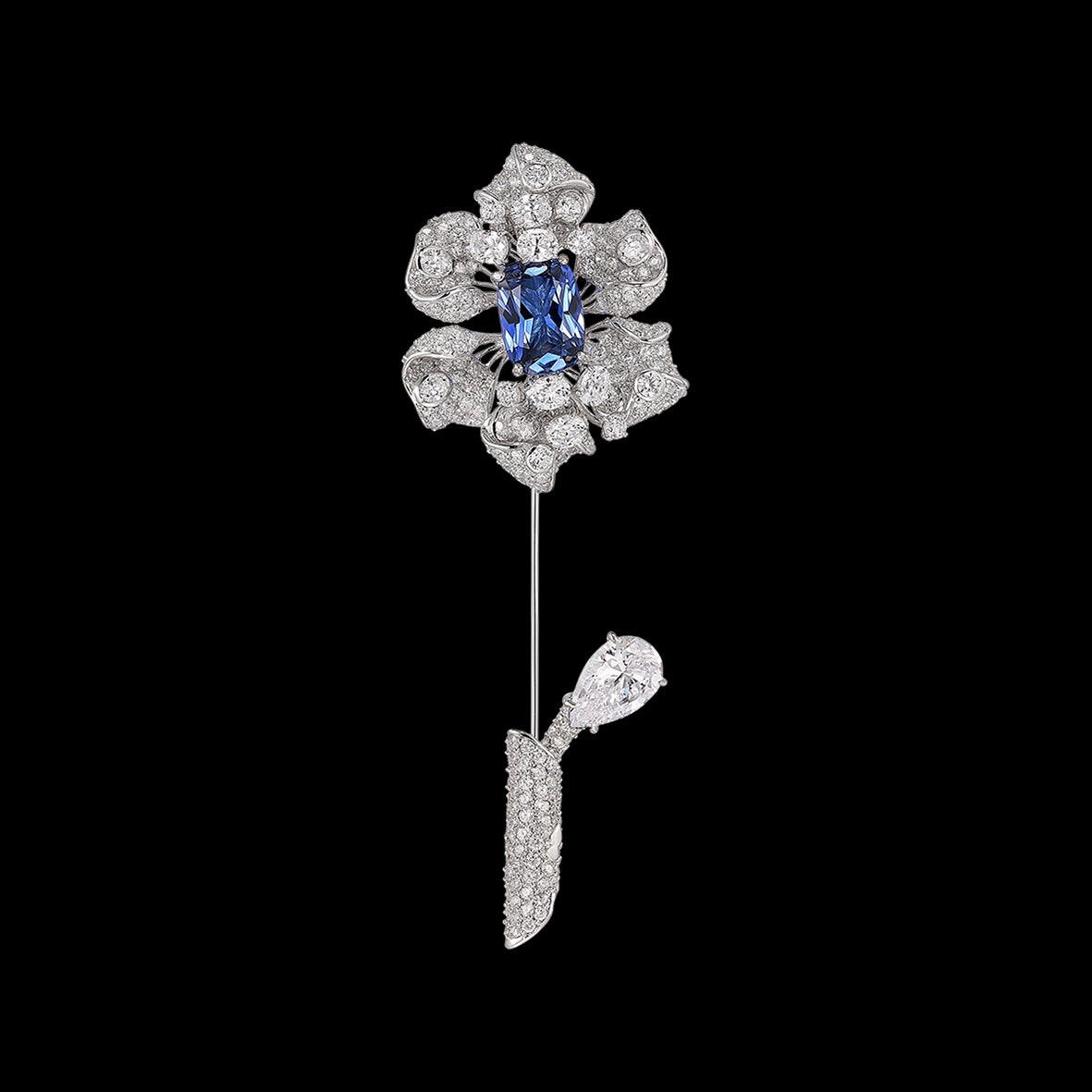 Midnight Fleurs D'Elixir Brooch